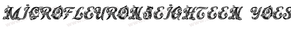 MicroFleuronsEighteen-Yoe8字体转换