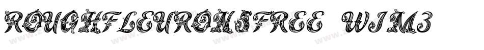RoughFleuronsFree-wjM3字体转换