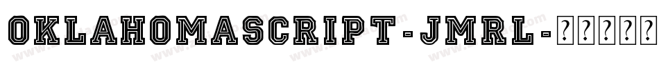 OklahomaScript-jMRl字体转换