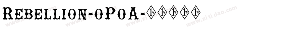 Rebellion-oPoA字体转换