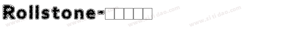 Rollstone字体转换