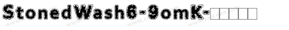 StonedWash6-9omK字体转换