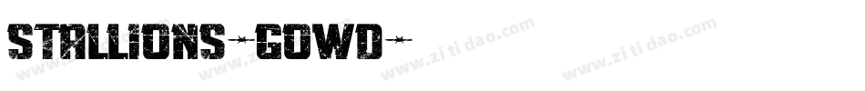 Stallions-GowD字体转换