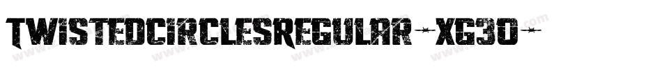 TwistedCirclesRegular-xg3O字体转换