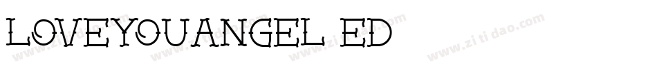 LoveYouAngel-eD63字体转换