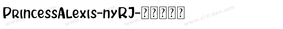 PrincessAlexis-nyRJ字体转换