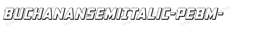 BuchananSemiItalic-PeBm字体转换