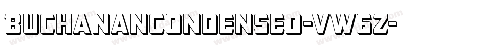 BuchananCondensed-vW6Z字体转换