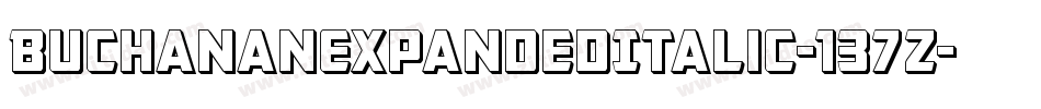 BuchananExpandedItalic-137Z字体转换