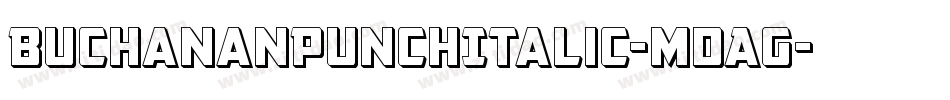 BuchananPunchItalic-mdAG字体转换