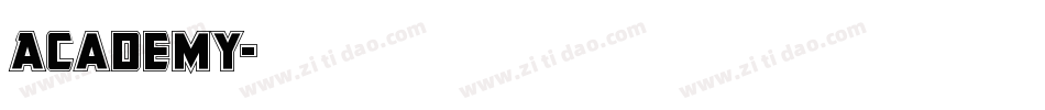 Academy字体转换