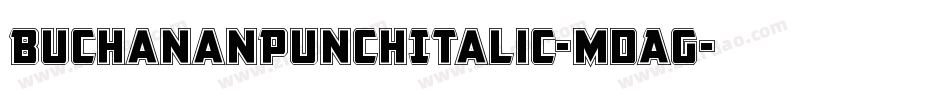 BuchananPunchItalic-mdAG字体转换