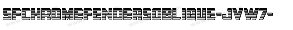 SfChromeFendersOblique-jVw7字体转换