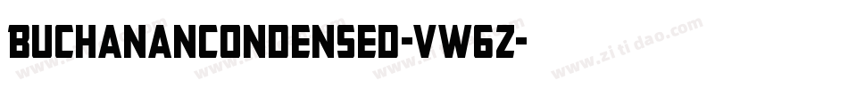 BuchananCondensed-vW6Z字体转换