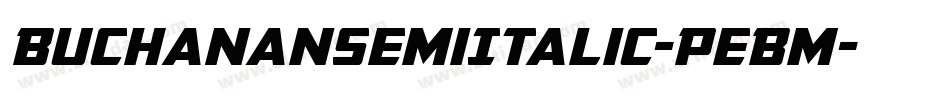 BuchananSemiItalic-PeBm字体转换