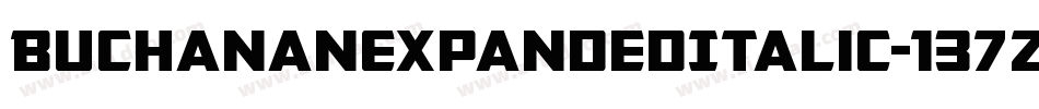 BuchananExpandedItalic-137Z字体转换