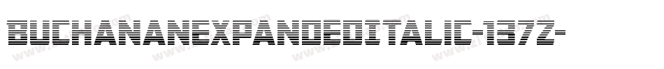 BuchananExpandedItalic-137Z字体转换