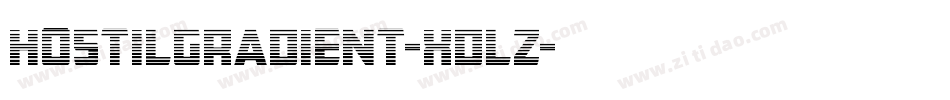 HostilGradient-XdlZ字体转换