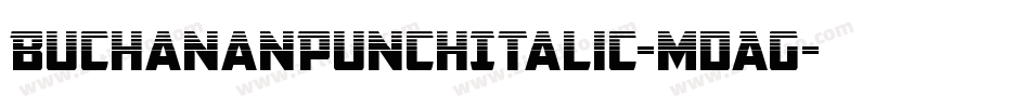BuchananPunchItalic-mdAG字体转换