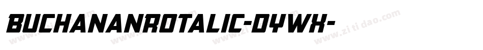 BuchananRotalic-dYWX字体转换