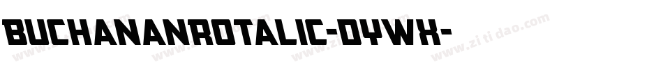 BuchananRotalic-dYWX字体转换