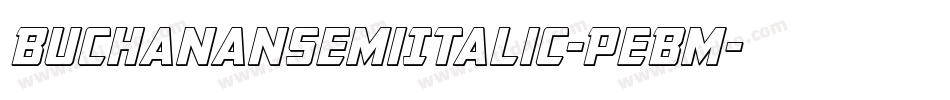 BuchananSemiItalic-PeBm字体转换