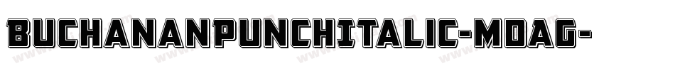 BuchananPunchItalic-mdAG字体转换