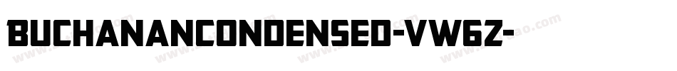BuchananCondensed-vW6Z字体转换