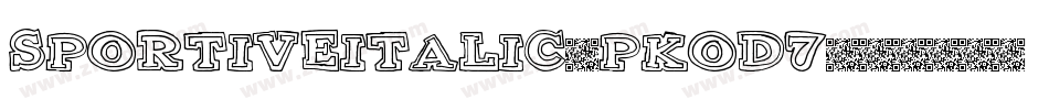 SportiveItalic-PKOd7字体转换