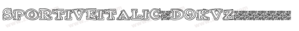 SportiveItalic-d9KVZ字体转换