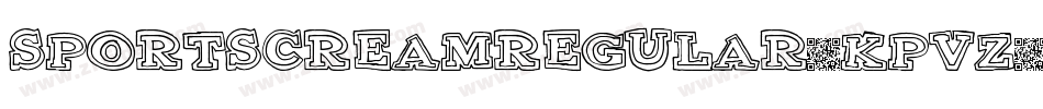 SportscreamRegular-KPvZ字体转换
