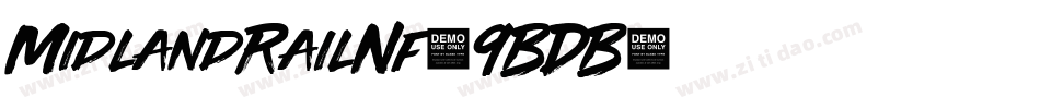 MidlandRailNf-9BDB字体转换