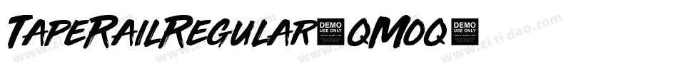 TapeRailRegular-qMoq字体转换