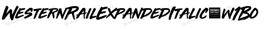 WesternRailExpandedItalic-w1Bo8字体转换