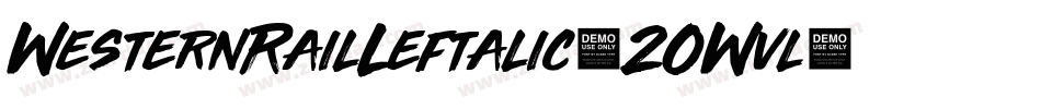WesternRailLeftalic-2OWvl字体转换