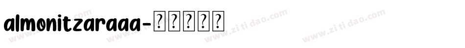 almonitzaraaa字体转换