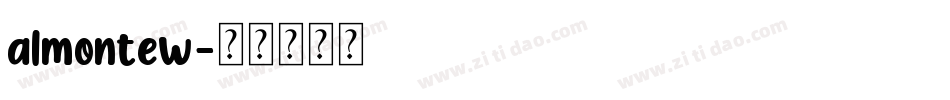 almontew字体转换