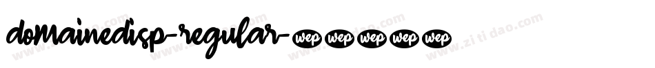 domainedisp-regular字体转换