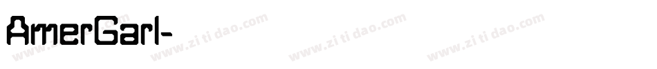 AmerGarI字体转换