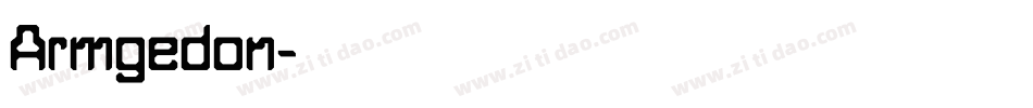 Armgedon字体转换