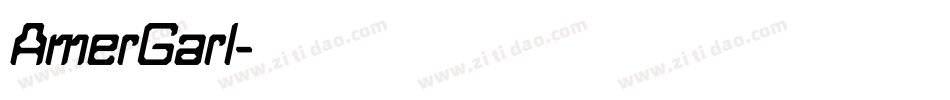 AmerGarI字体转换