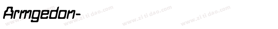 Armgedon字体转换