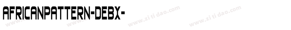 Africanpattern-DEBx字体转换