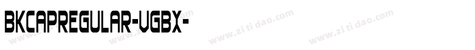 BkcapRegular-VGBx字体转换