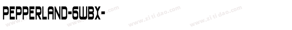 Pepperland-6WBx字体转换