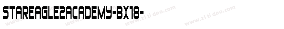 StarEagle2Academy-Bx18字体转换 StarEagle2Academy-Bx18字体转换