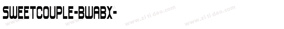 SweetCouple-BWaBx字体转换
