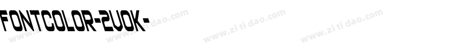 FontColor-2VoK字体转换