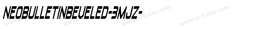 NeobulletinBeveled-3mJZ字体转换