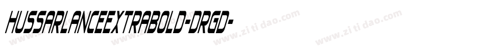 HussarLanceExtrabold-DRgd字体转换